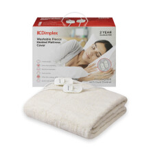 Dimplex DXMCKD Heated Under Blanket - King, Machine Washable Electric Blanket with Extra Foot Warmth, Cosy 100% Polyester Finish, Energy Efficient Low