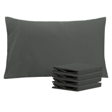NTBAY 4 Pack 100% Brushed Microfiber Plain Pillowcases, 1800 Super Soft and Cozy, Wrinkle, Fade, Stain Resistant with Envelope Closure Bed Pillow