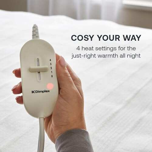 Dimplex Dimplex DXUBK Machine Washable Heated Under Blanket With Extra Foot Warmth - King - White 1