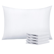 NTBAY 4 Pack 100% Brushed Microfiber Plain Pillowcases, 1800 Super Soft and Cozy, Wrinkle, Fade, Stain Resistant with Envelope Closure Bed Pillow