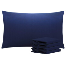 NTBAY 4 Pack 100% Brushed Microfiber Plain Pillowcases, 1800 Super Soft and Cozy, Wrinkle, Fade, Stain Resistant with Envelope Closure Bed Pillow