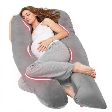 Nuliie Pregnancy Pillow for Sleeping, U Shaped Full Body Pillow Pregnancy Pillows, Maternity Pillow Support for Back, Hips, Legs for Pregnant Women,