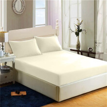200 Thread Count 100% Egyptian Cotton Fitted Sheet - 16"/40cm Extra Deep Fitted Bed Sheet - Luxury Ultra Soft Bottom Sheet - Deep Pocket Stretches Up