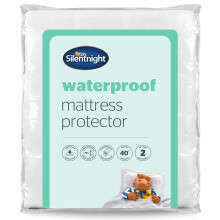 Silentnight Waterproof Mattress Protector ? Deep 30cm Fitted Skirt and Soft Touch Quiet Rustle Free Cover ? Machine Washable and Hypoallergenic ?