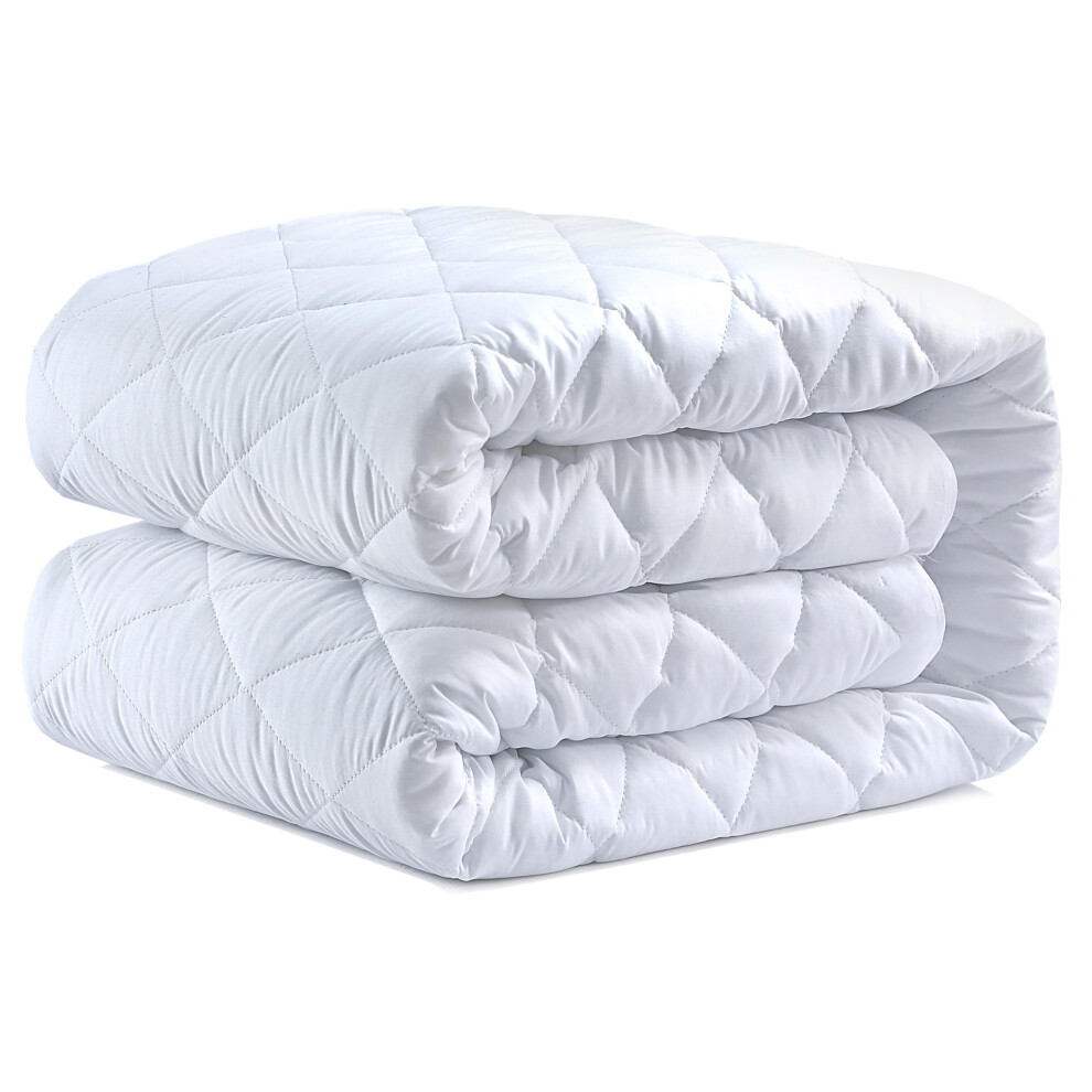 Super King Mattress Protectors Fitted,Quilted Extra Deep 40Cm Stretch Skirt Anti Allergy-Mattress Topper Cover(182 X 200) Caroline Shatuik