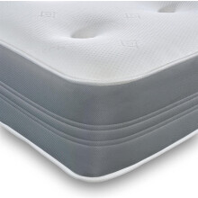 Starlight Beds - Memory Foam Cool Comfort 8" Deep Hand Tufted Spring Grey Mattress. Small Double Mattress: 120cm x 190cm