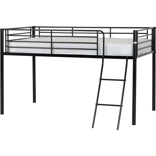 Seconique Seconique Kora 3' Single Mid Sleeper Bed in Black