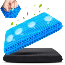 Winuoyang Soft Sitter Cushion, Gel Seat Cushion Breathable Honeycomb Gel Cushion Cooling Design for Office Chairs, Cars, Wheelchairs, Wheelchair