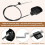 ZESHGON Recliner Release Pull Handle, Aluminium Alloy Universal Chair Release Pull Handle Replacement with Cable, Metal Chair Recliner Handle 4
