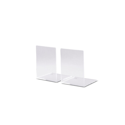 Maul acrylic bookends Modern 8 x 8 x 10 cm transparent 1