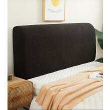 FANSU Headboard Cover for Single Double King Size Bed, Polar fleece Dustproof Headboard Wrap, Stretch All-Inclusive Bed Head Protector Cover Modern