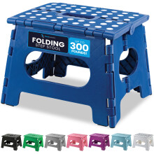 Handy Laundry Folding Lightweight Step Stool - Sturdy Enough to Support Adults and Safe Enough for Kids - Opens Easy with One Flip - Great for