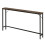 FURWOO Slim Console Table for Hallway Industrial Compact Display Table Sofa Table for Small Spaces(Rustic Brown) 1