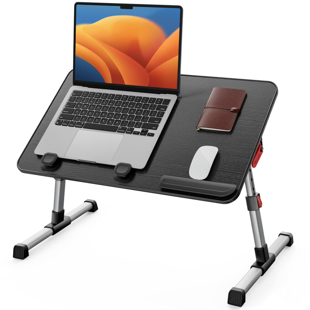Saiji Table, Height Adjustable Bed Table, With 4 Adjustable Angles, Foldable Laptop Desk, For Sofa Couch Floor Work Study Reading Writing Breakfast, 5051224531363