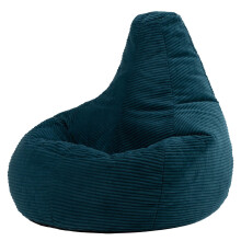icon Dalton Cord Recliner Bean Bag, Teal Green, Large Adult Bean Bag Chair with Filling Included, Comfy Chair, Living Room Furniture, Bedroom