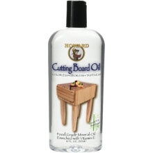 Howard Cutting Board Oil BBB012 Food Safe Mineral Oil for Butcher Blocks, Bread Boards, Chopping Boards, Kitchen Worktops and Wooden Tools 355ml