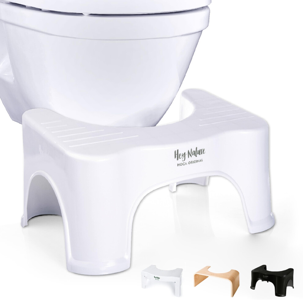 Hey Nature Hoca Original Bathroom Toilet Stool, Medically Tested Squatting Toilet Stool, Non-Invasive Remedy For Haemorrhoids, Constipation, Ibs, Flatulence,