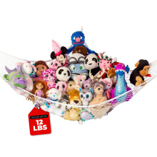 Lilly's Love Teddy Hammock | Toy Hammock for Stuffed Animals | Soft Toy Storage | Cute Room, Bedroom & Home Decor | Large (White)
