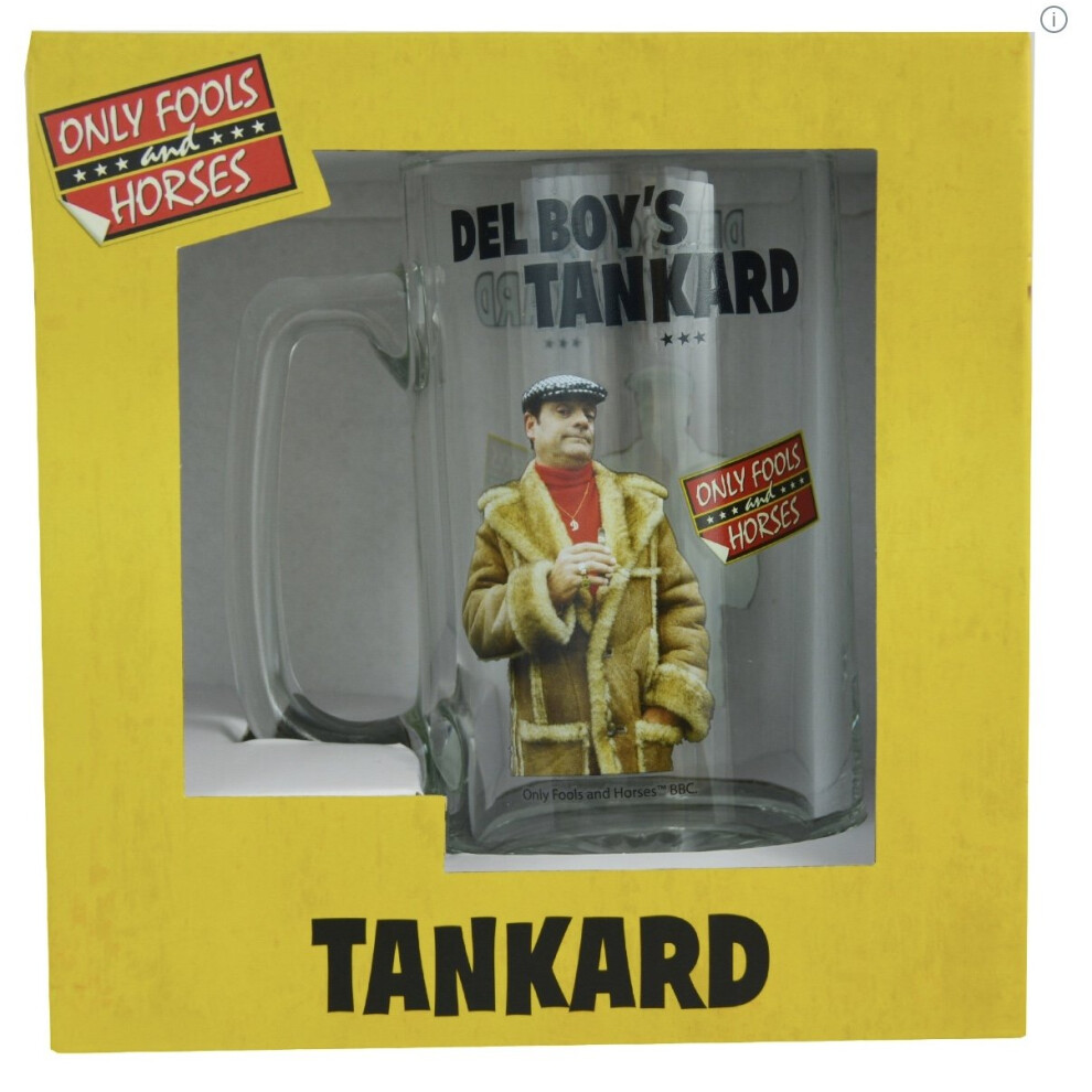 Hox Only Fools And Horses Dave's Beer Tankard Glass Retro 80S Tv Show Novelty Beer Mug For Pint/Mini Classic Beer Yellow Color Gifted Box For Him, Show