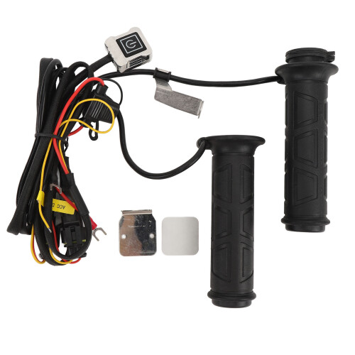 12V Motorcycle Heated Handlebar Rubber with 6 Temp Levels & Memory Function 1