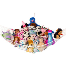 Lilly's Love Teddy Hammock - Toy Storage for Soft Stuffed Animals - 1 Pack (Jumbo Extra Large, White)
