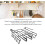 Under Cabinet Cutting Board Holder Rustproof Carbon Steel NoDrill SpaceSaving Kitchen Organizer 4