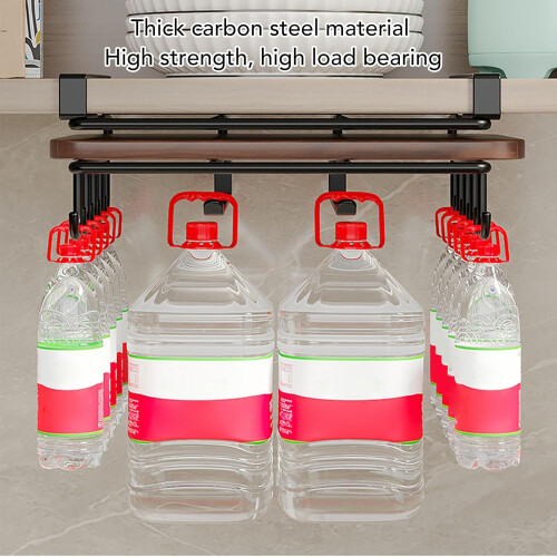 Under Cabinet Cutting Board Holder Rustproof Carbon Steel NoDrill SpaceSaving Kitchen Organizer 1