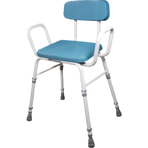 Aidapt Multi-Use Perching Stool.4 in 1 Configuration,Comfy Padded Seat&Back,Height Adjustable,Push Pin Assembly,Supplied Flat Packed,No Tools