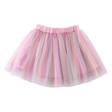 Mädchenrock für Kleinkinder, geblümter Rock mit elastischem Bund, Tutu-Mesh-Skort, Partykleid, Prinzessinnen-Trendrock, Größe 6-8 Jahre
