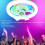 LED E27 Ceiling Fan Light RGB 3-Speed 5-Blade ABS 4