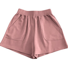 Shorts femininos da Lulshou, tamanho grande, cor sólida, cintura alta, calças curtas largas e folgadas, shorts casuais.
