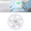 LED E27 Ceiling Fan Light RGB 3-Speed 5-Blade ABS 7