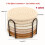 8-Piece Woven Cotton Coaster Set 3