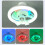 LED E27 Ceiling Fan Light RGB 3-Speed 5-Blade ABS 3