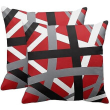 Lot de 2 housses de coussin en polyester 50x50cm