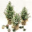 Pre-Lit Snow-Flocked Mini Christmas Tree with Wood Base 4