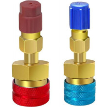 R1234YF Quick Coupler & R1234yf-to-R134a Adapter Kit for AC Charging – Compatible with R-1234yf Systems