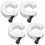 WORGEOUS4PCS Δακτύλιοι στερέωσης ορίου γραμμικής ράγας Γραμμικά κολάρα στοπ ράγας 5