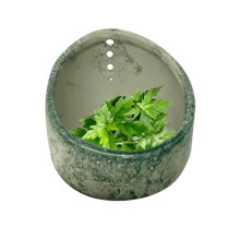Bol à éplucher les herbes en céramique avec des trous de différentes tailles,