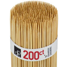 DecorRack 100 Pack Natural Bamboo Skewers 25 cm, Long Wooden Skewer Sticks for BBQ, Kebab, Grilling, Marshmallows, Smores, Fruits, Appetizers, Fondue,
