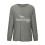 Damen-Freizeit-Sweatshirt mit langen Ärmeln und Rundhalsausschnitt, einfarbig oder 4