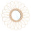 Rattan Wall Mirror with Sunflower Design 38x38cm 2
