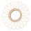Rattan Wall Mirror with Sunflower Design 38x38cm 3