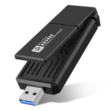 USB WiFi Adapter, DISEN 5400Mbps WiFi6E Dongle PC Wireless Network Adapter Fits for Windows 10/11