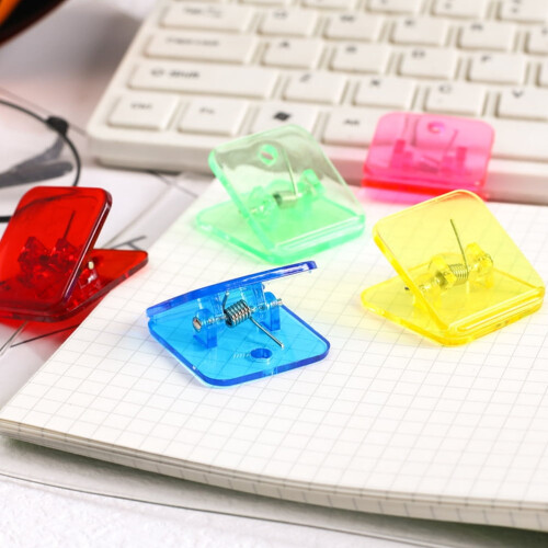 20pcs Office Supplies Medium Small Binder Clips Paper Clips Multi Function Picture Clamps Corner Clips
