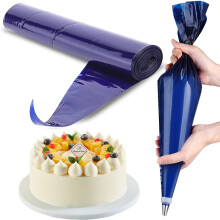 Tabiger Disposable Piping Bags 21 Inch Pastry Bags Extra Large Icing Frosting Bags Anti-Burst Thick Plastic Tipless Decorating Bags for All Size