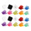 20pcs Office Supplies Medium Small Binder Clips Paper Clips Multi Function Picture Clamps Corner Clips 6