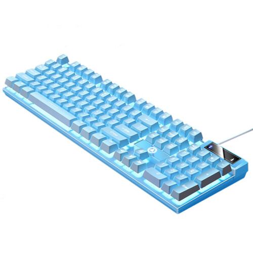 Gaming Keyboard Wired PC Keyboard with White LED Lighting for Desktop Computer Gaming and Office Use 1