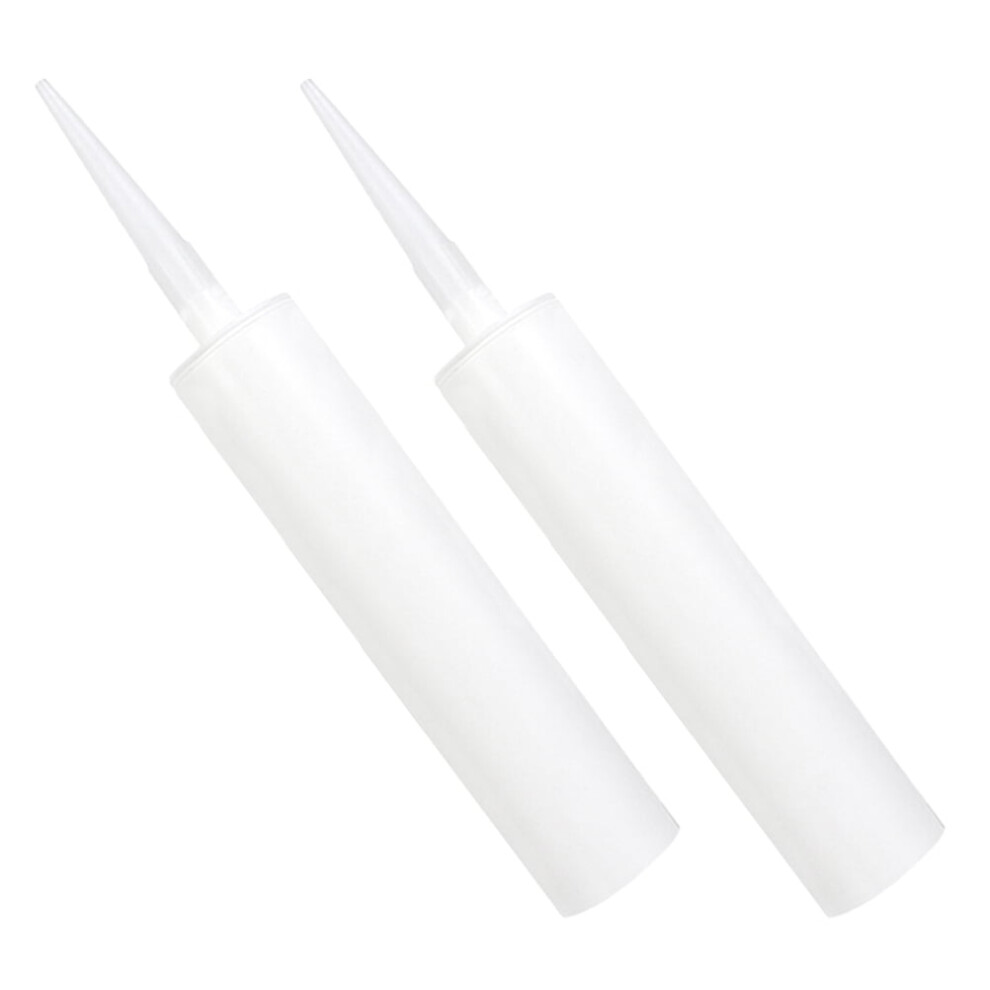 Ounona 2Pcs Empty Plastic Caulk Tubes Fillable Reusable Portable Caulking Tubes For Filling 300Ml 9181073149023