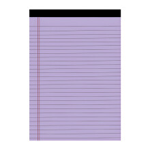 Bloc-notes A5 couleur, format légal, ligné, perforé, 1 pièce